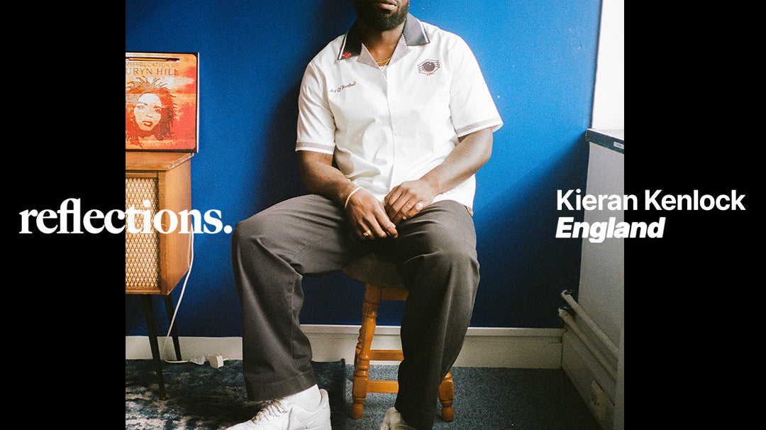 ART OF Reflections. Kieran representing England. Short film series for the World Cup. Football, national identity, belonging and culture.