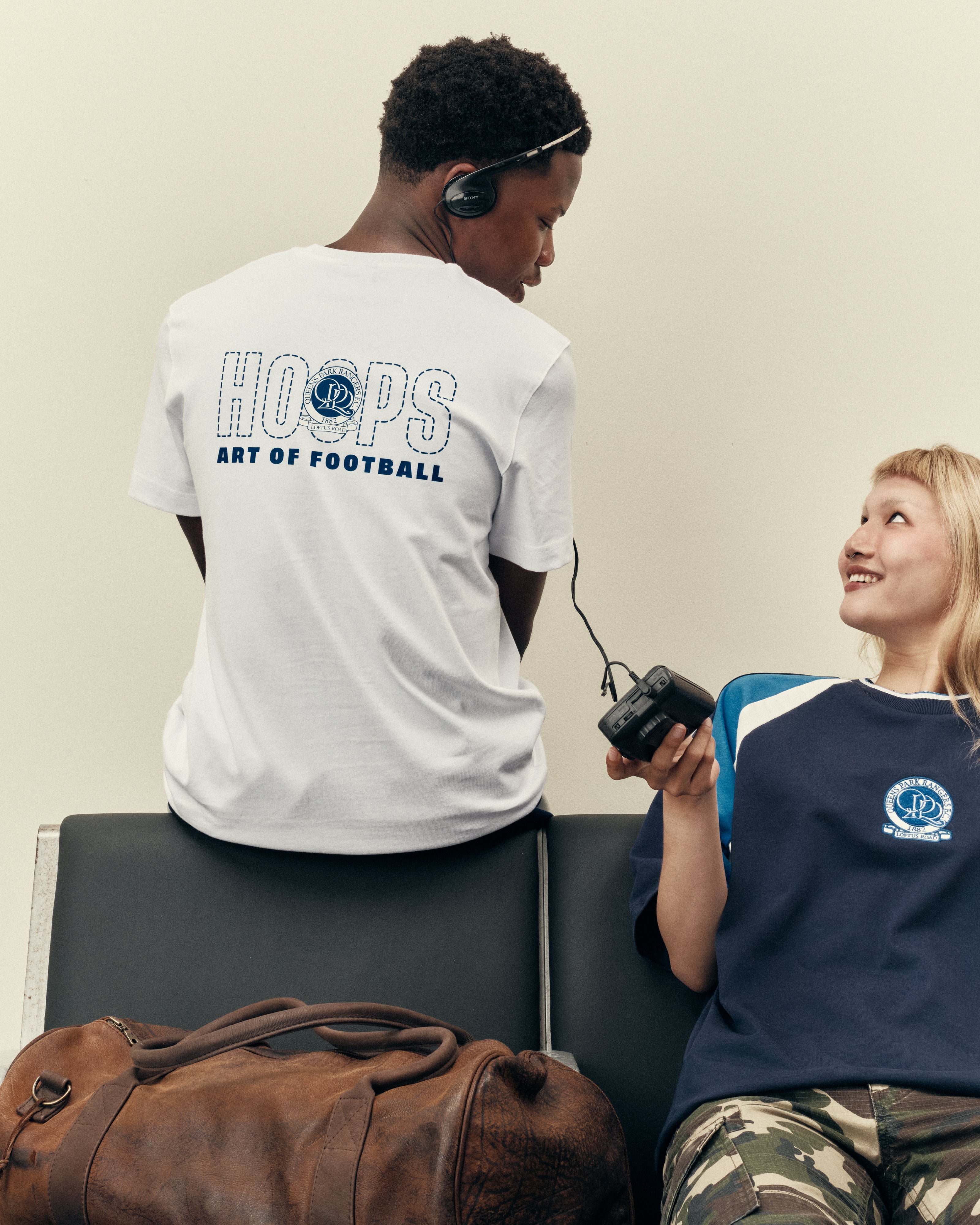 AOF QPR 90s Tee | White Graphic T-shirt | Art of Football