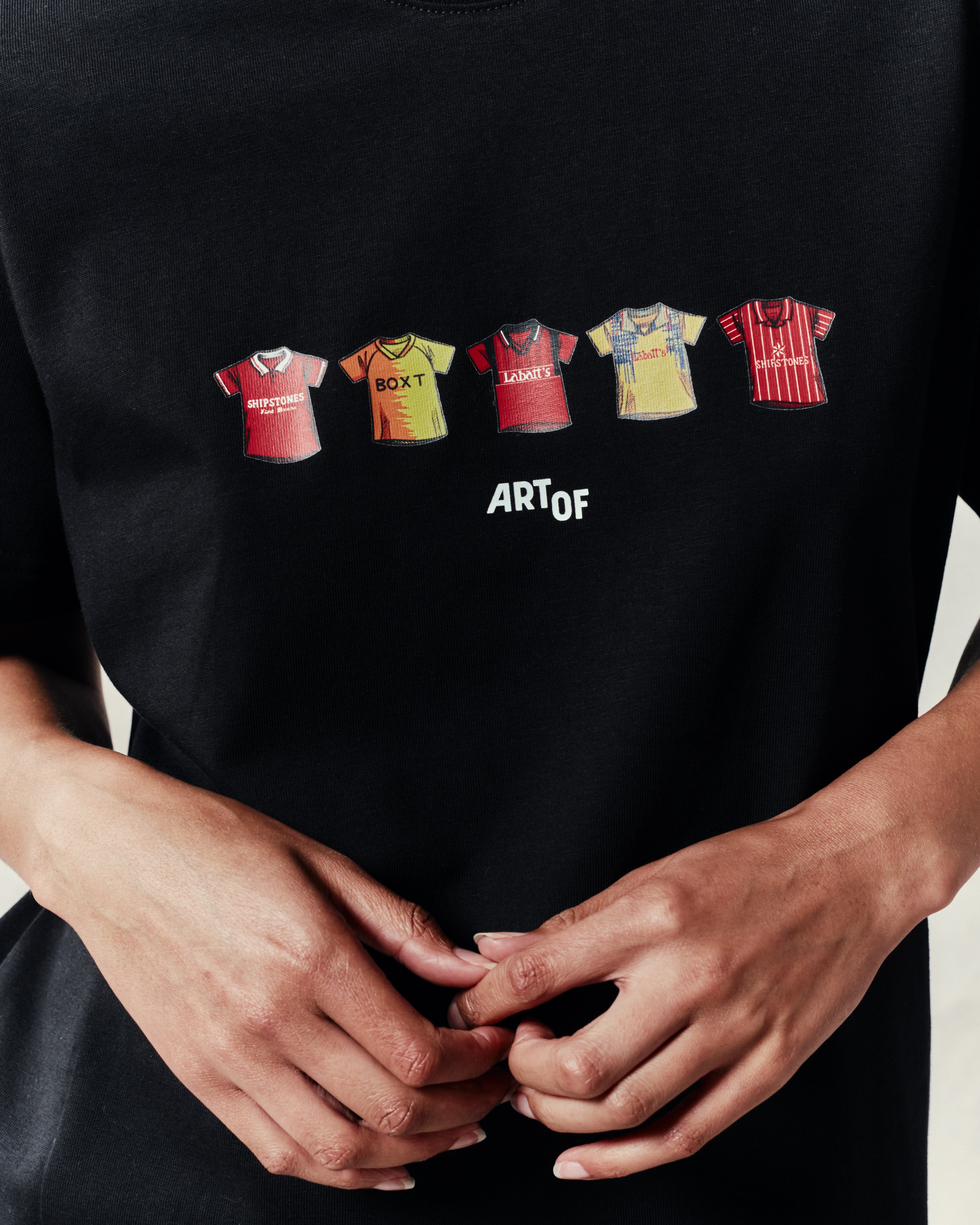 ART OF x Forest Classics Tee | NFFC Black Graphic Football T-shirt