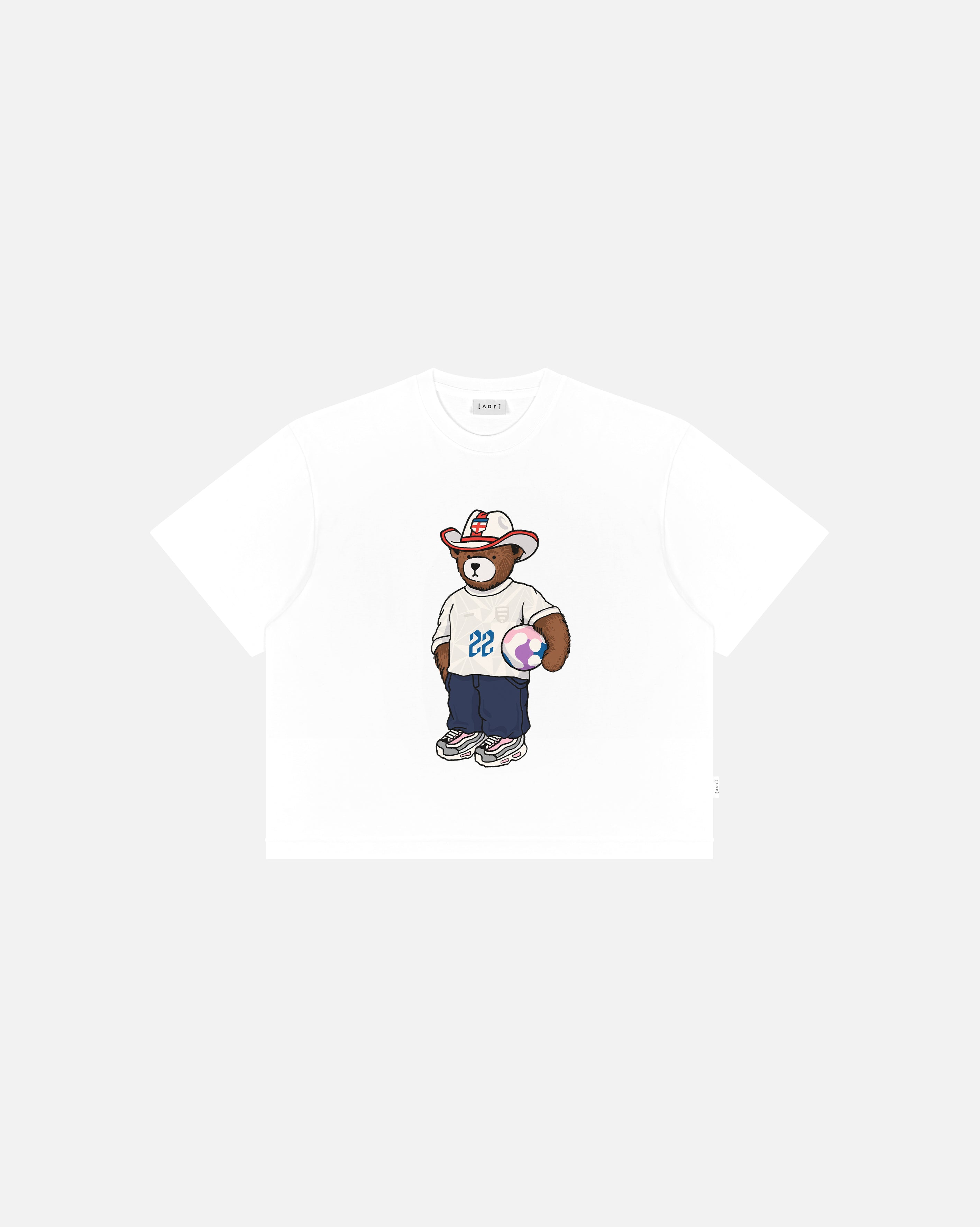 AOF Euros 2022 Pickles Crop T-Shirt | White Tee | Art of Football