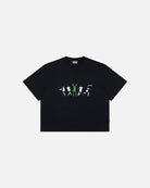 AOF Lionesses Icons Crop T-Shirt | Black Graphic Tee | Art of Football