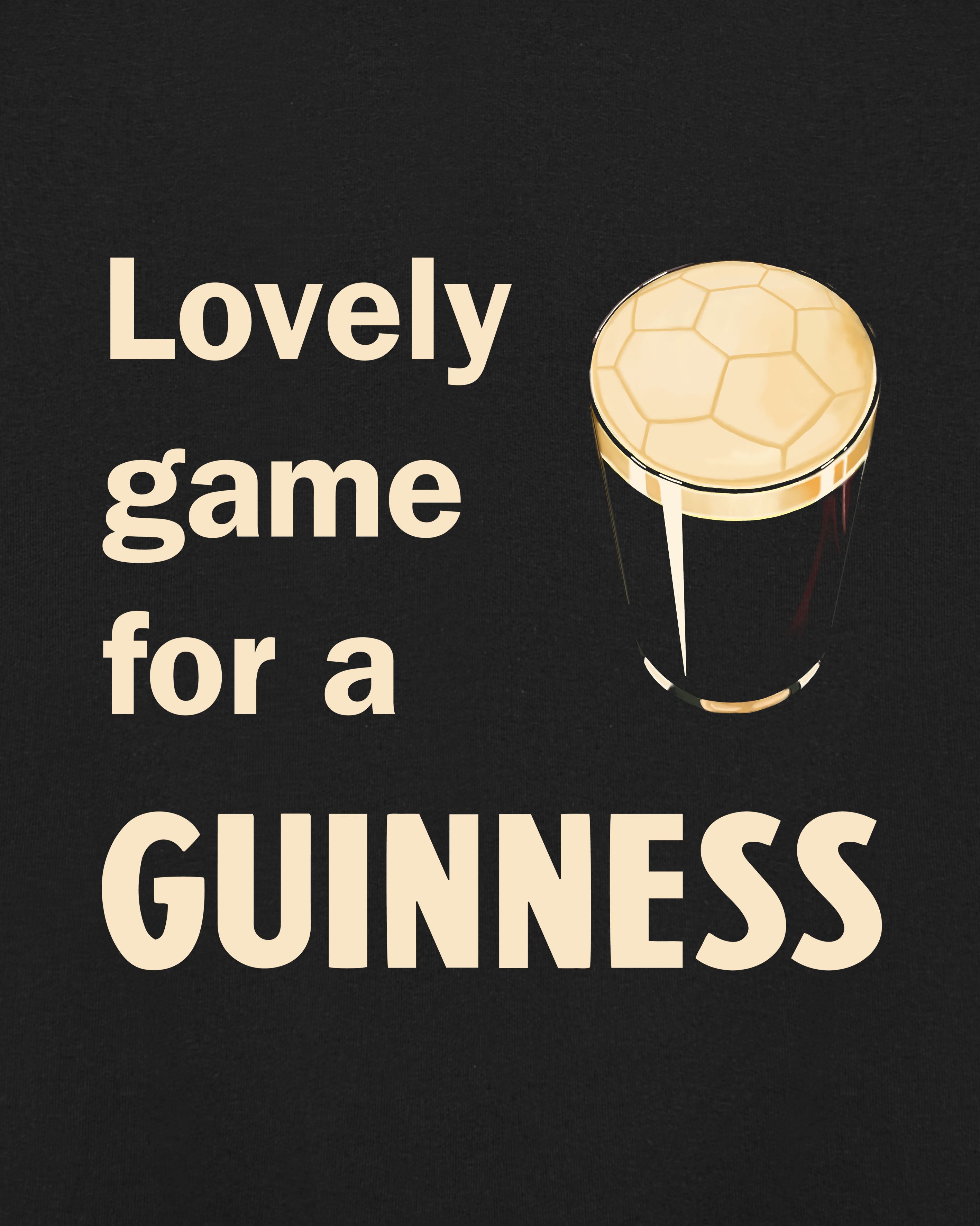 AOF X Guinness | Lovely Game For A Guinness Hoodie | Art of Football