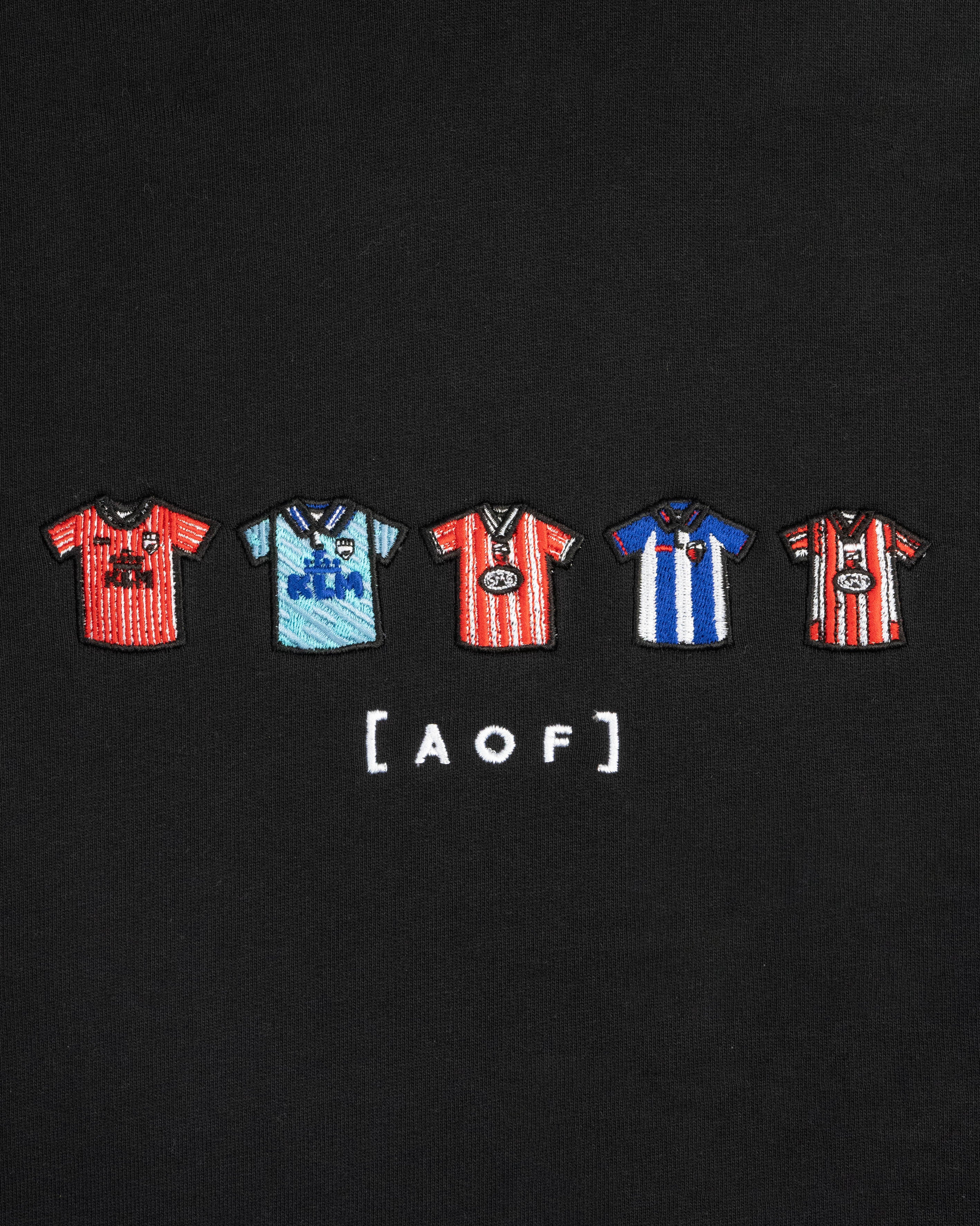 AOF Brentford Embroidered Classics | Black Hoodie | Art of Football