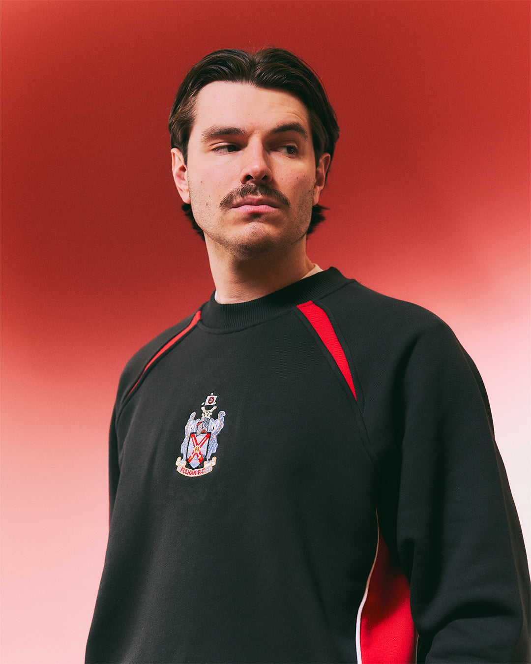 ART OF Football x Fulham Black Panelled Sweat | AOF x FFC