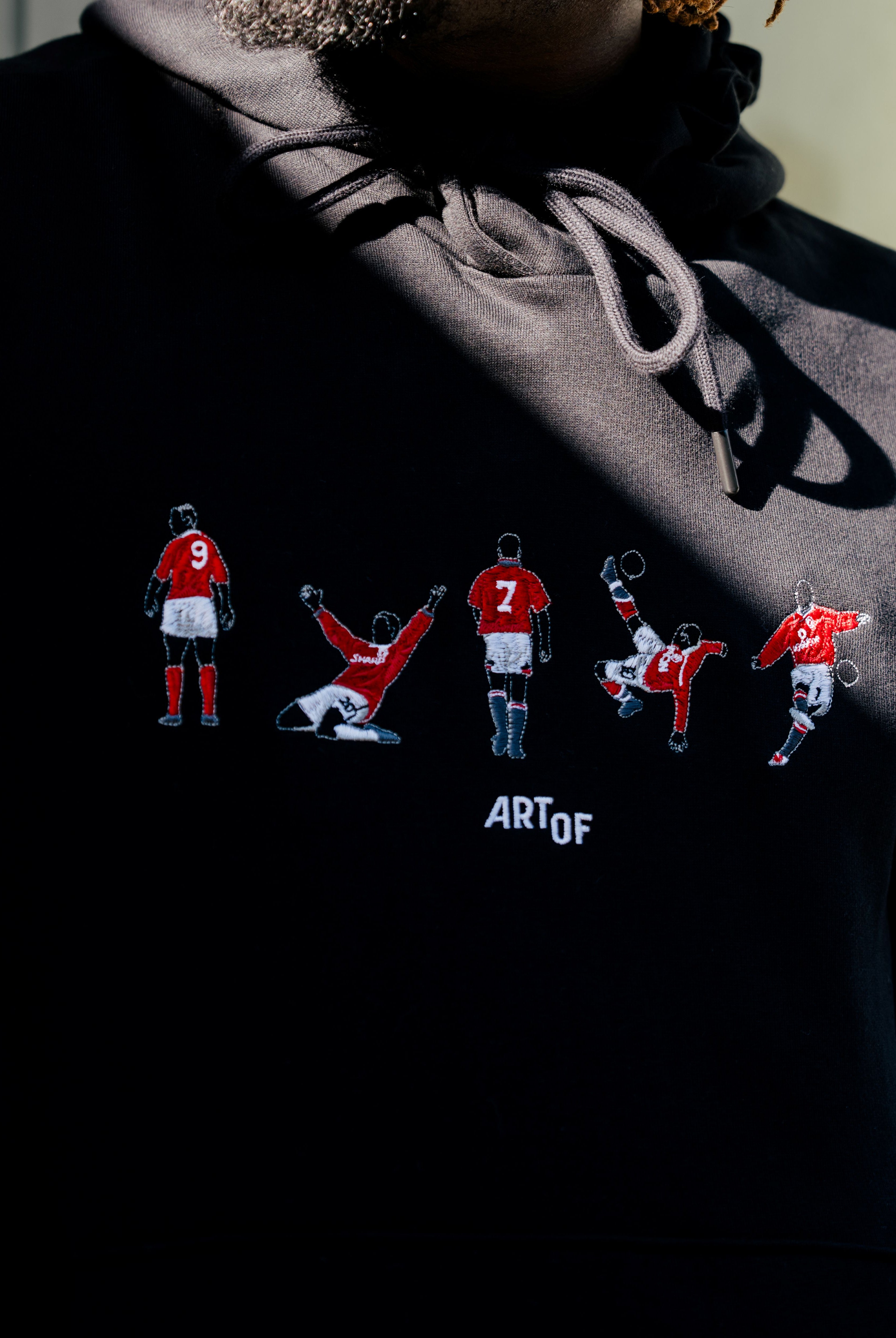 ART OF x United Embroidered Icons Black Hoodie | Shop Football