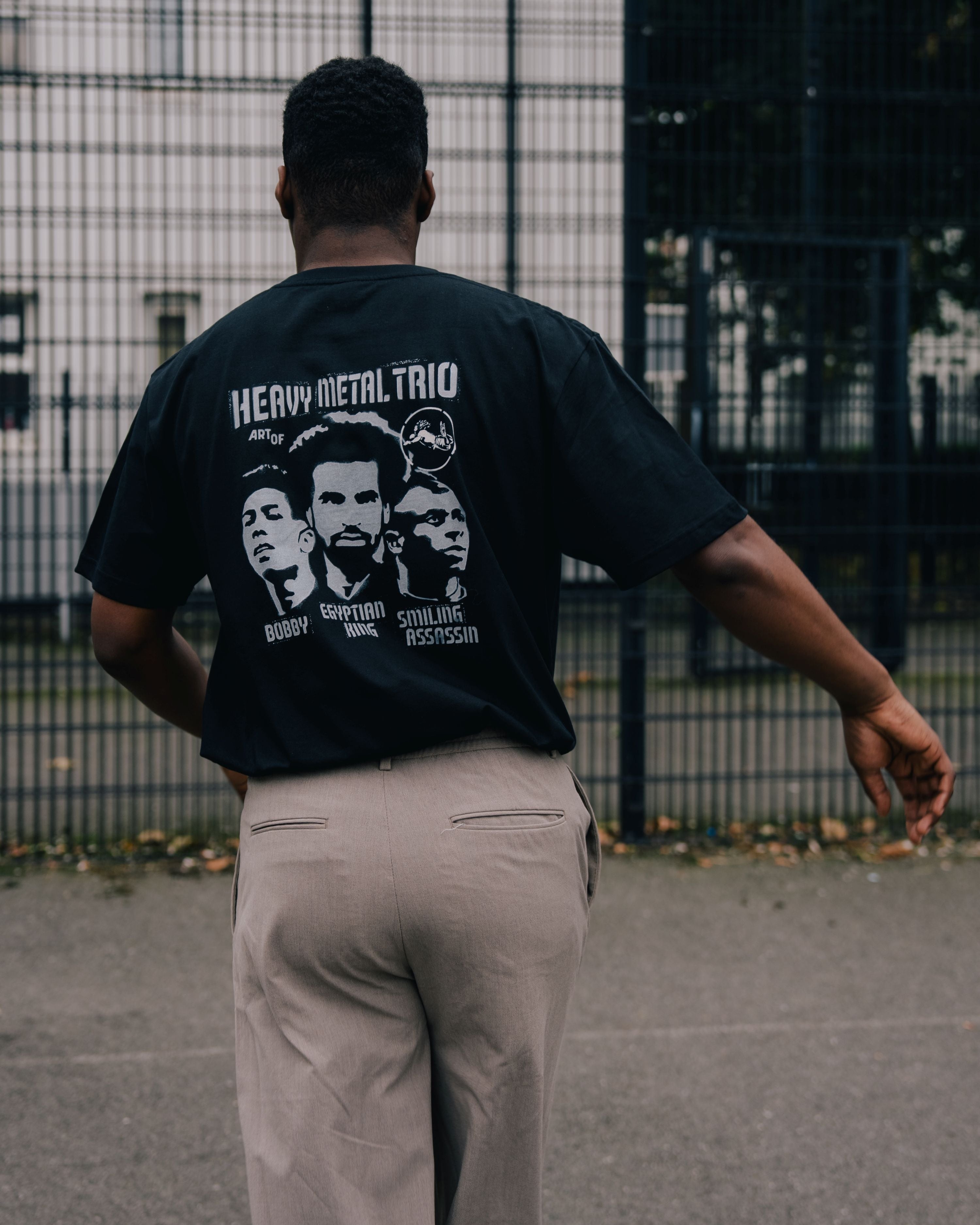 ART OF LFC Heavy Metal Trio Tee | Black Graphic Football T-shirt