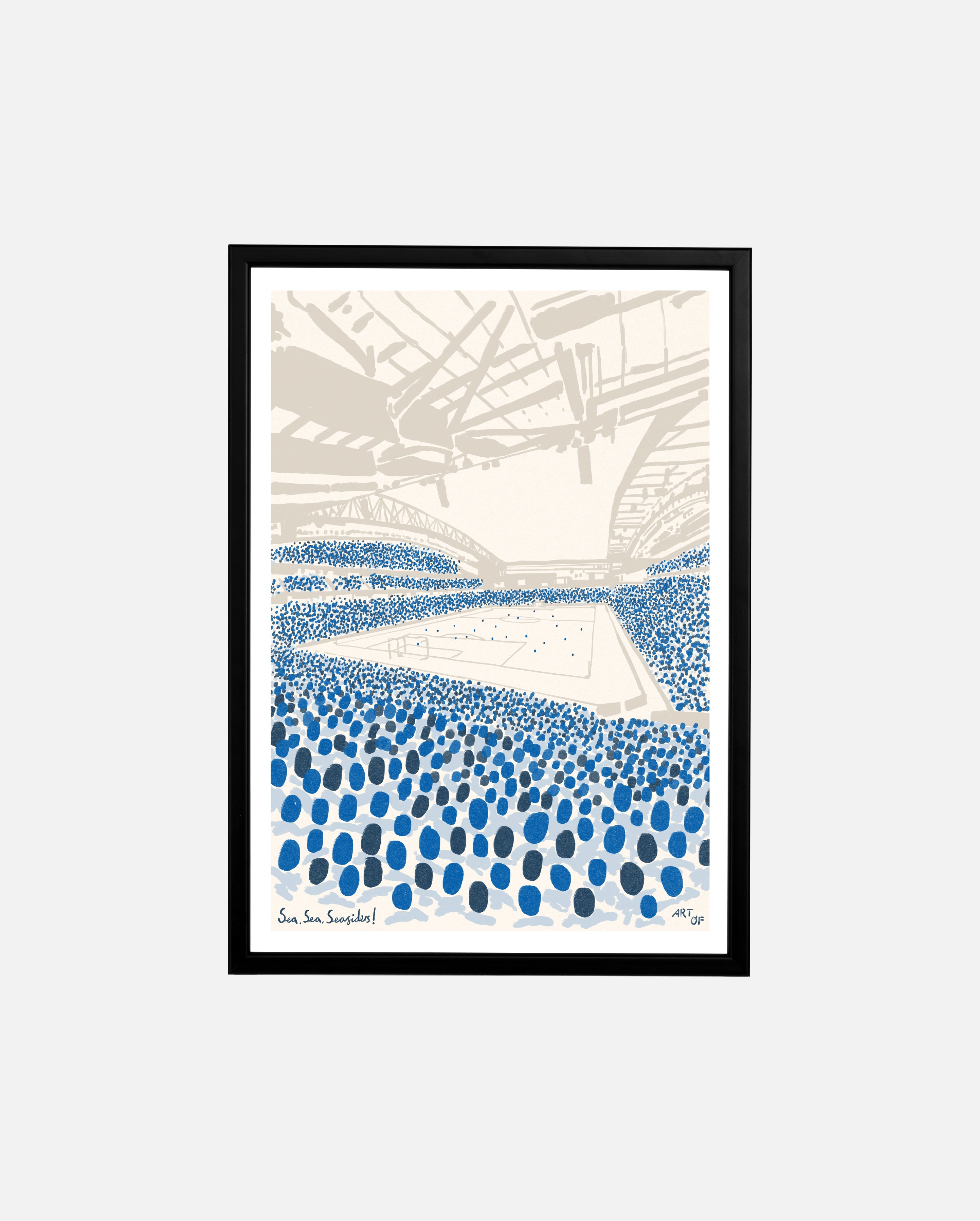 ART OF x Brighton Twelfth Man Framed Print | Football Wall Art