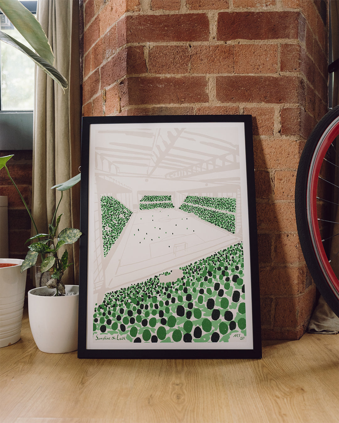 ART OF x Hibernian 12th Man Framed Football Print | Hibs Wall Art