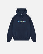 AOF MCFC Embroidered Classics | Navy Hoodie | Art of Football