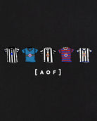 ART OF Toon Printed Classics Tee | Black Graphic Football T-shirt