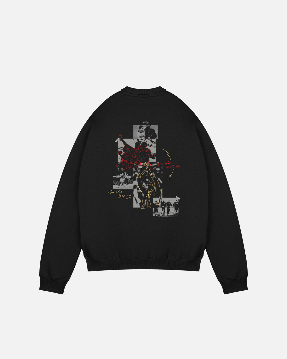 ART OF AFC 03/04 Moodboard Sweat | Navy Graphic Football Top