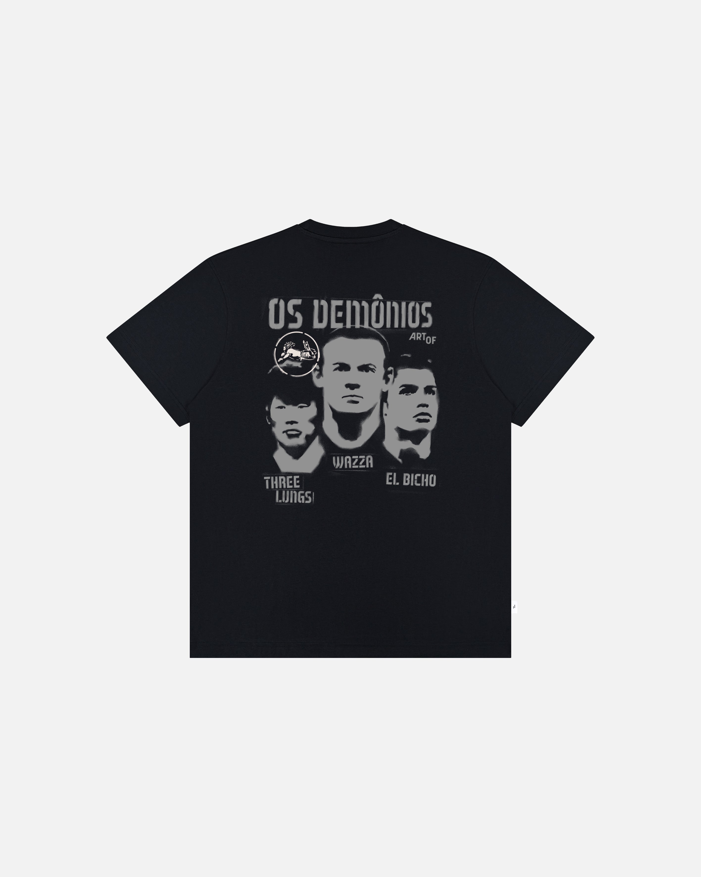 ART OF United Os Demônios | MUFC Black Graphic Football T-shirt