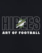 AOF Hibernian 90s Tee | Black Graphic T-shirt | Art of Football