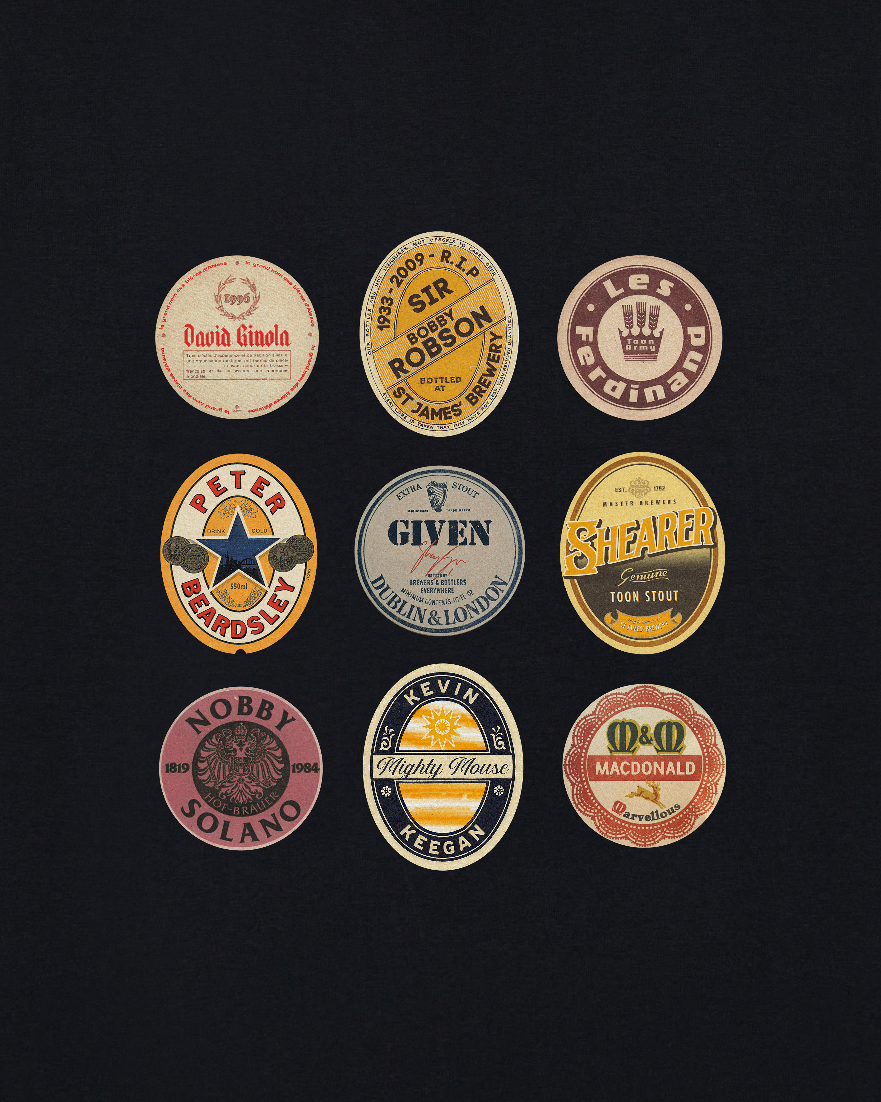 ART OF Football St James' Brewery Tee | AOF NUFC Black T-shirt