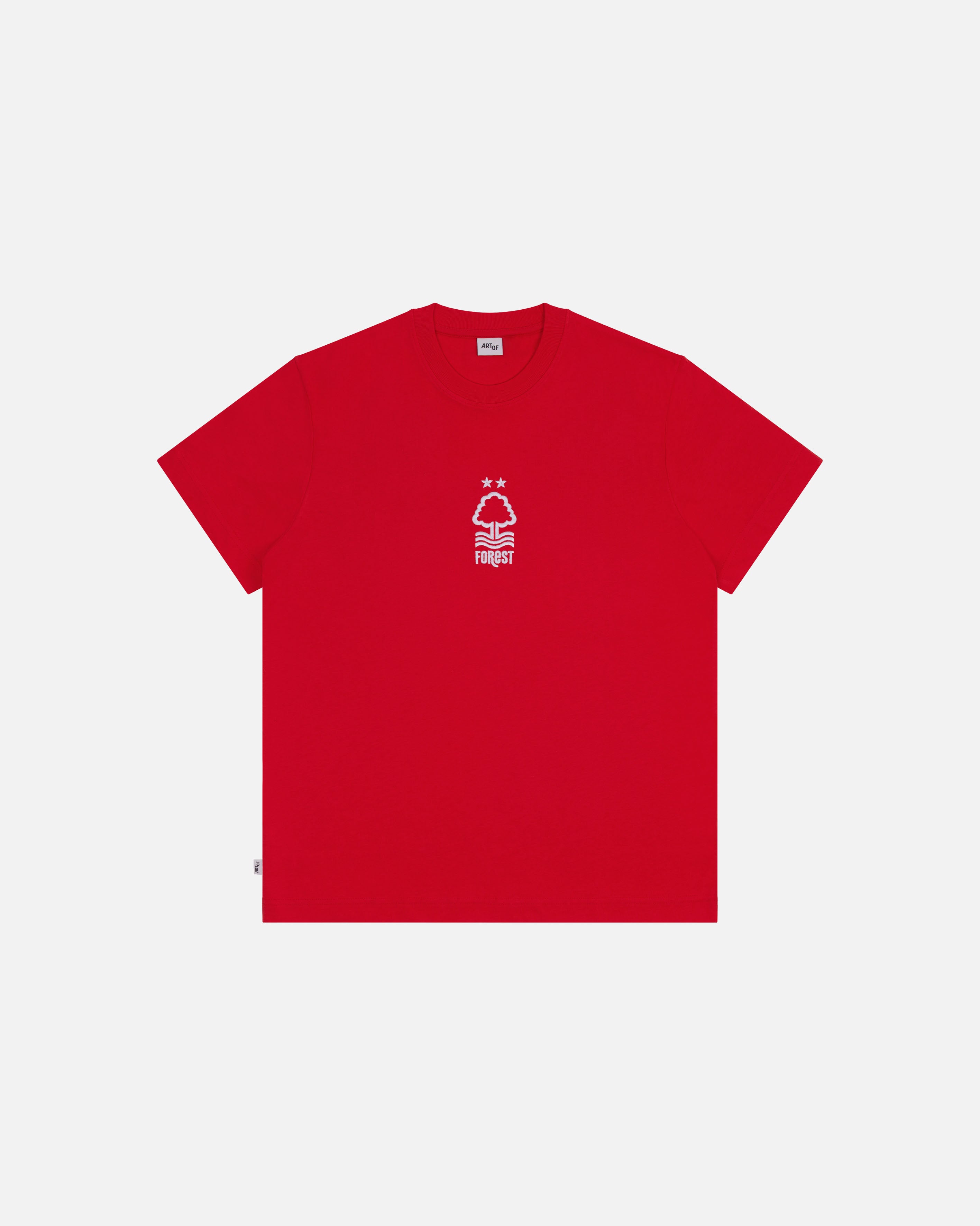 ART OF x Nottingham Forest Embroidered Red Tee | Football T-shirt
