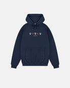 AOF QPR Embroidered Classics Hoodie | Navy Sweat | Art of Football
