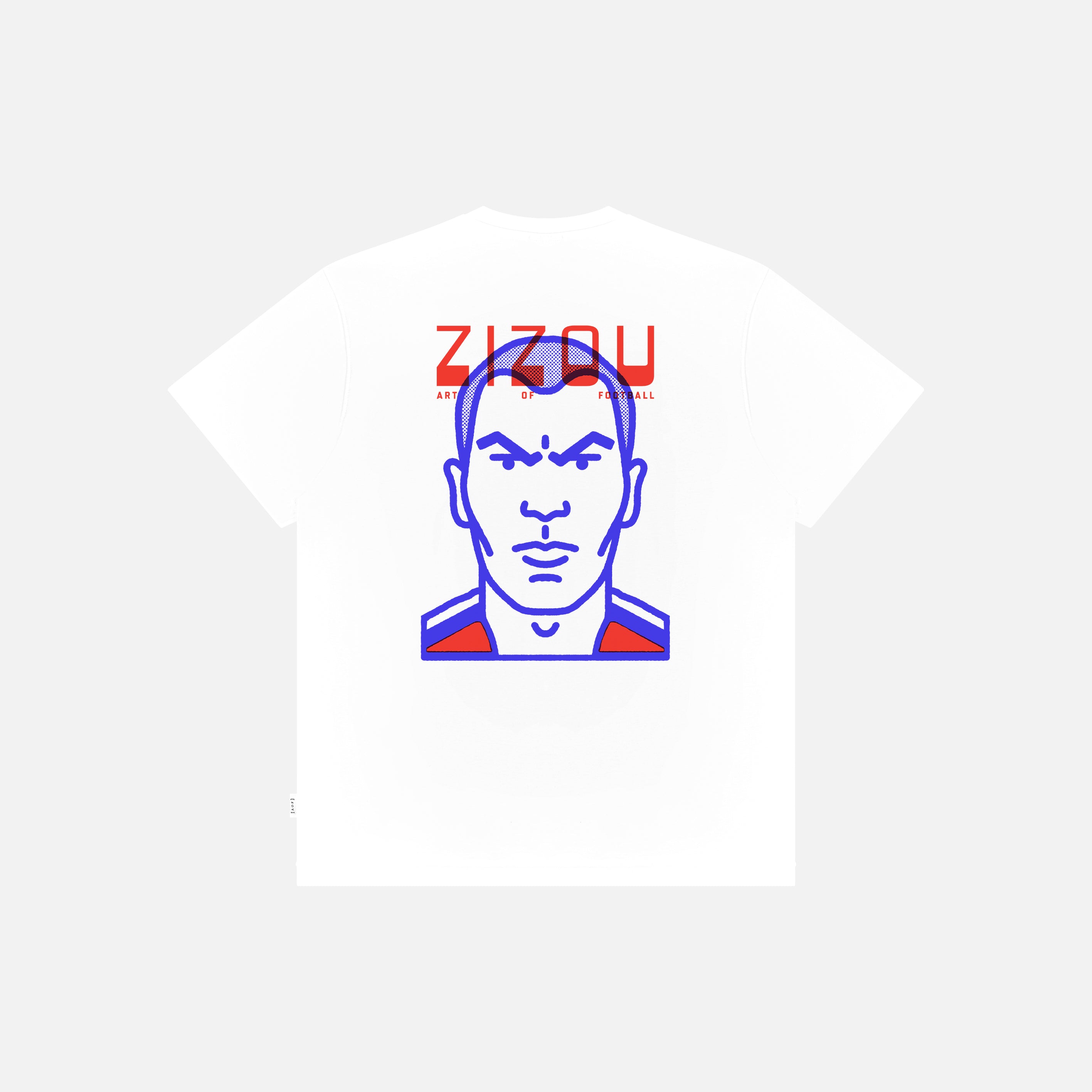 AOF Zizou Tee | White Graphic T-shirt | Art Of Football