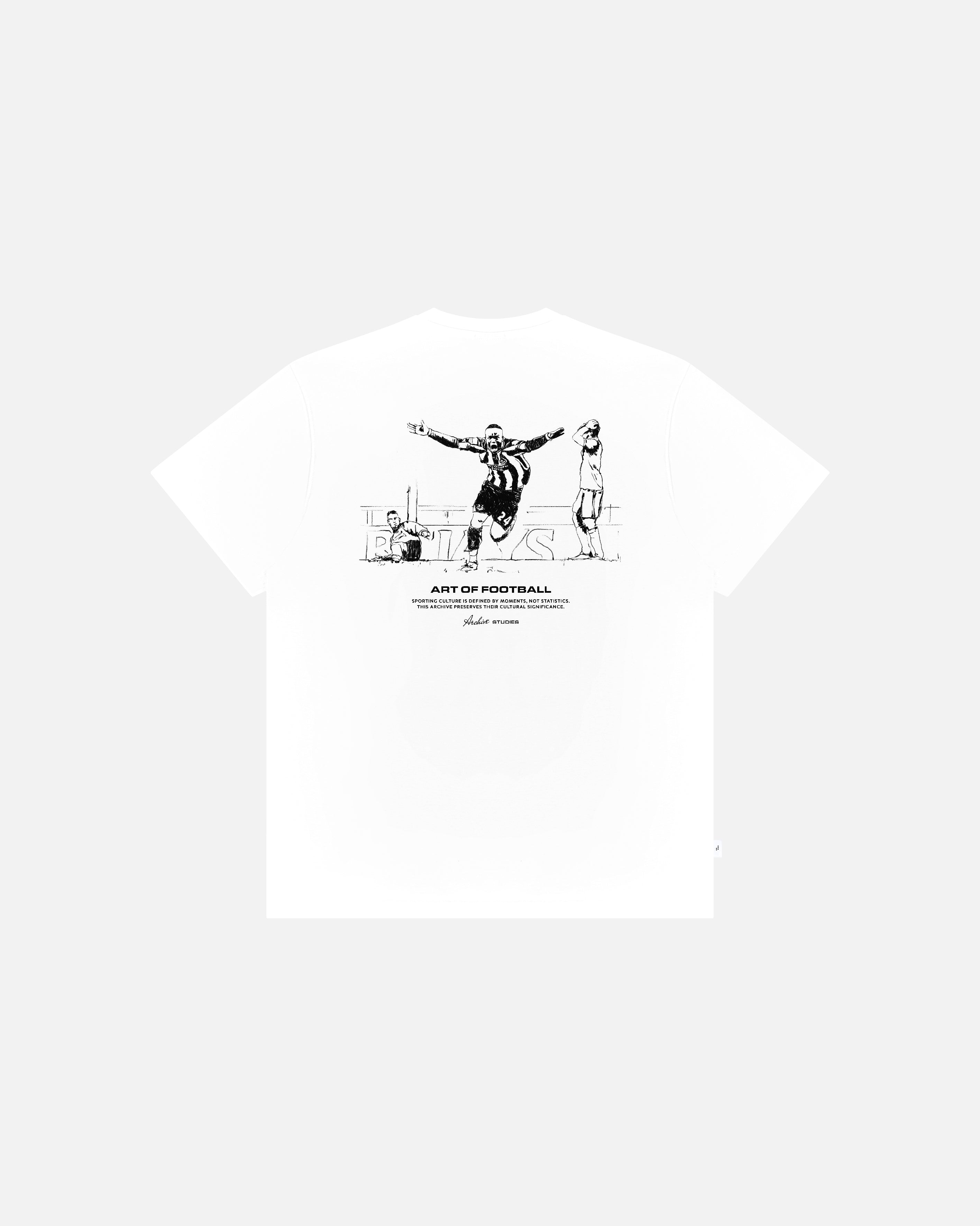 ART OF Toon Archive Studies Tee | NUFC White Graphic Football T-shirt
