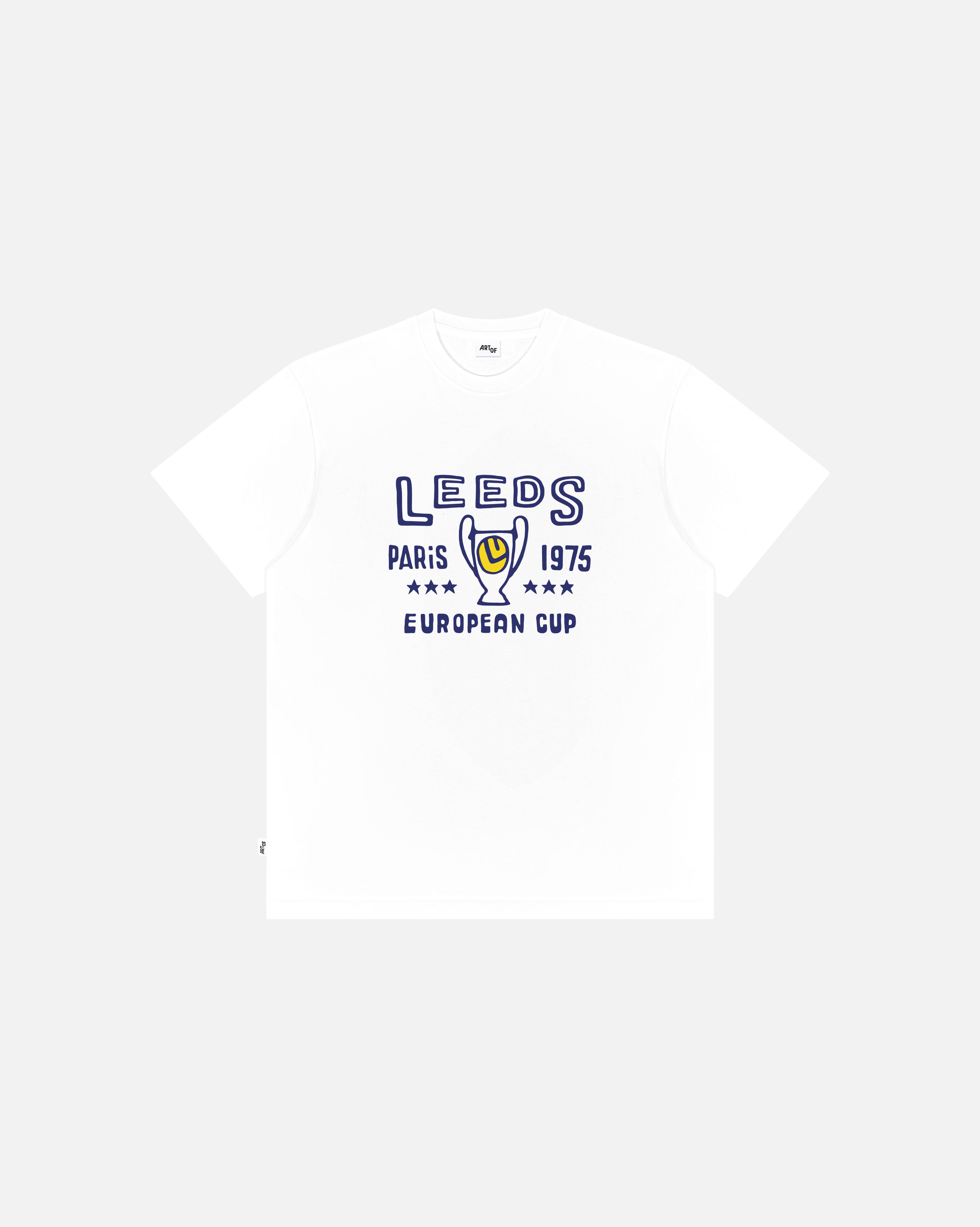 ART OF Football x Leeds Paris 1975 Tee | AOF x LUFC White T-shirt