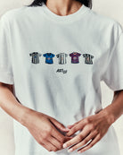 ART OF Toon Printed Classics Tee | White Graphic Football T-shirt