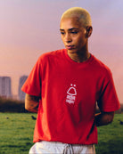 ART OF x Nottingham Forest Embroidered Red Tee | Football T-shirt