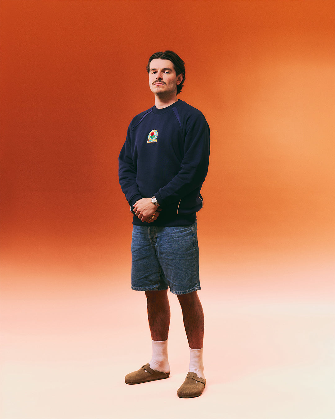 ART OF Football x Blackburn Rovers Navy & Blue Panelled Sweat | AOF