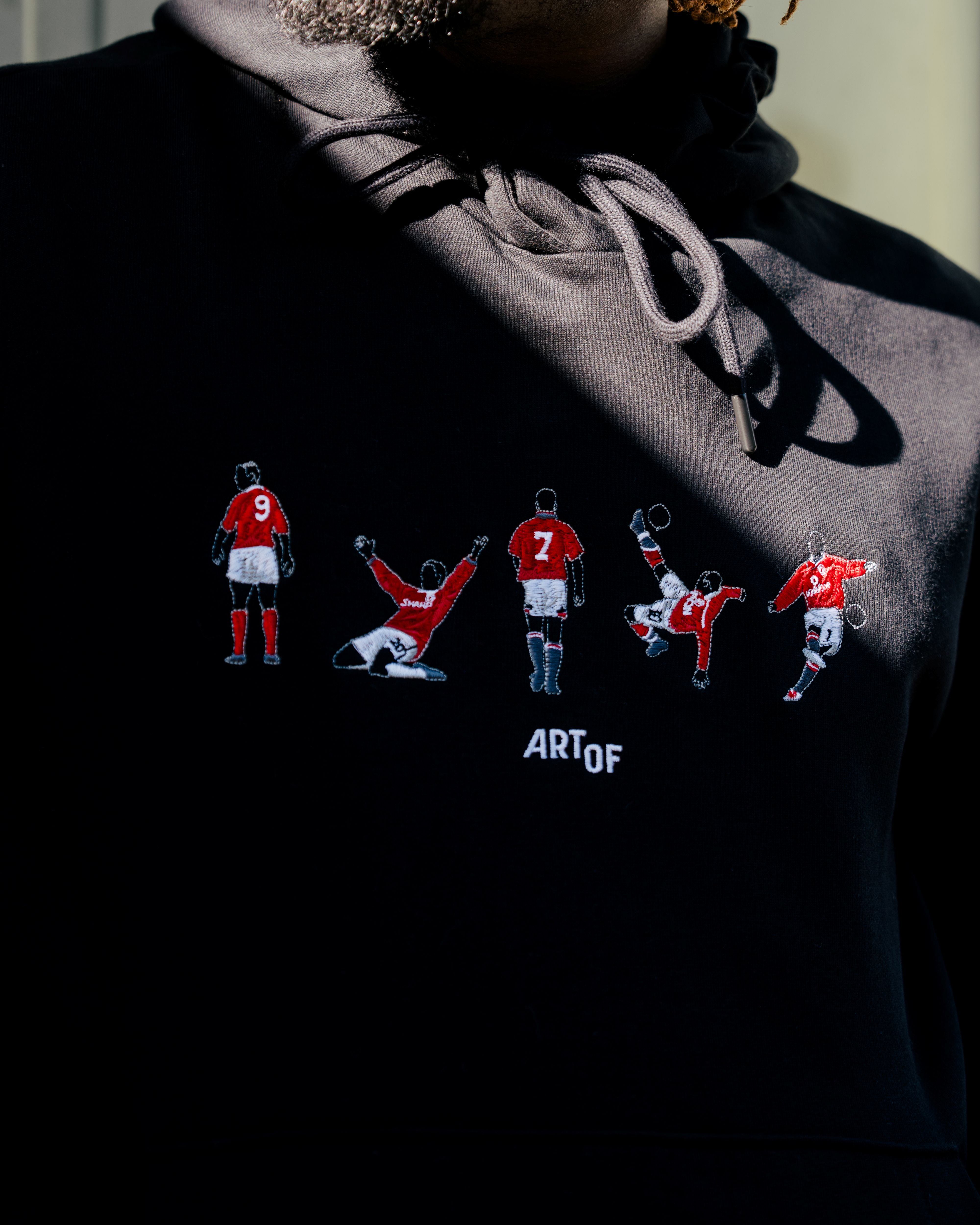 ART OF x United Embroidered Icons Black Hoodie | Shop Football