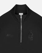 ART OF Football x Forest Blackout Quarter Zip Black Sweat | AOF x NFFC