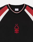 ART OF x Forest 90s Oversized Panelled Black Tee | Football T-shirt