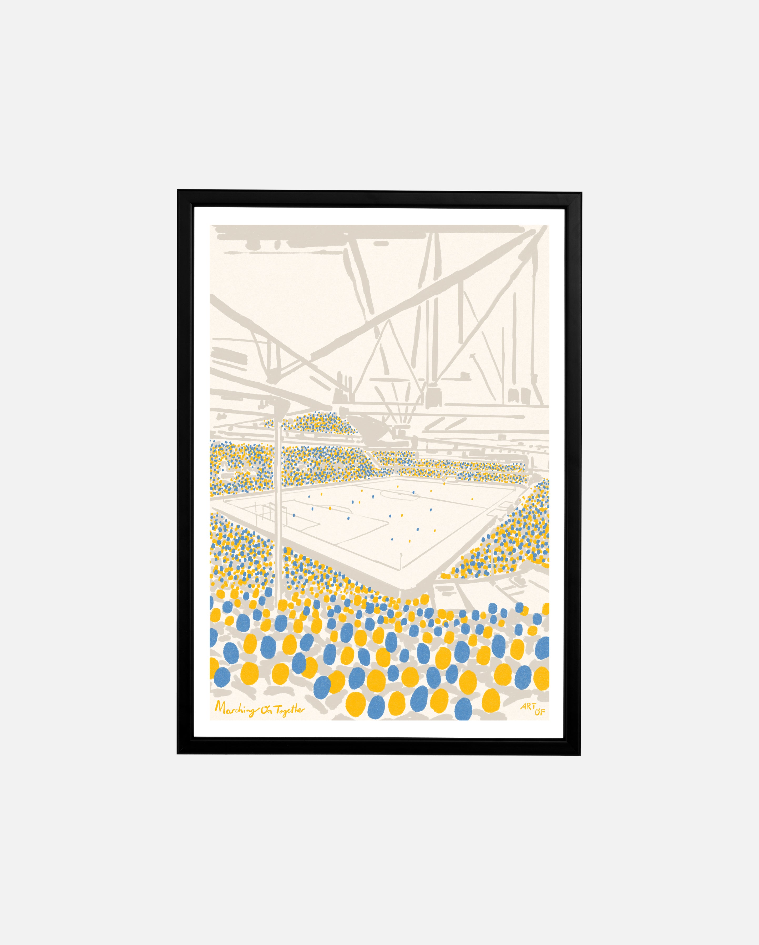 ART OF x Leeds Twelfth Man Framed Print | Football Wall Art