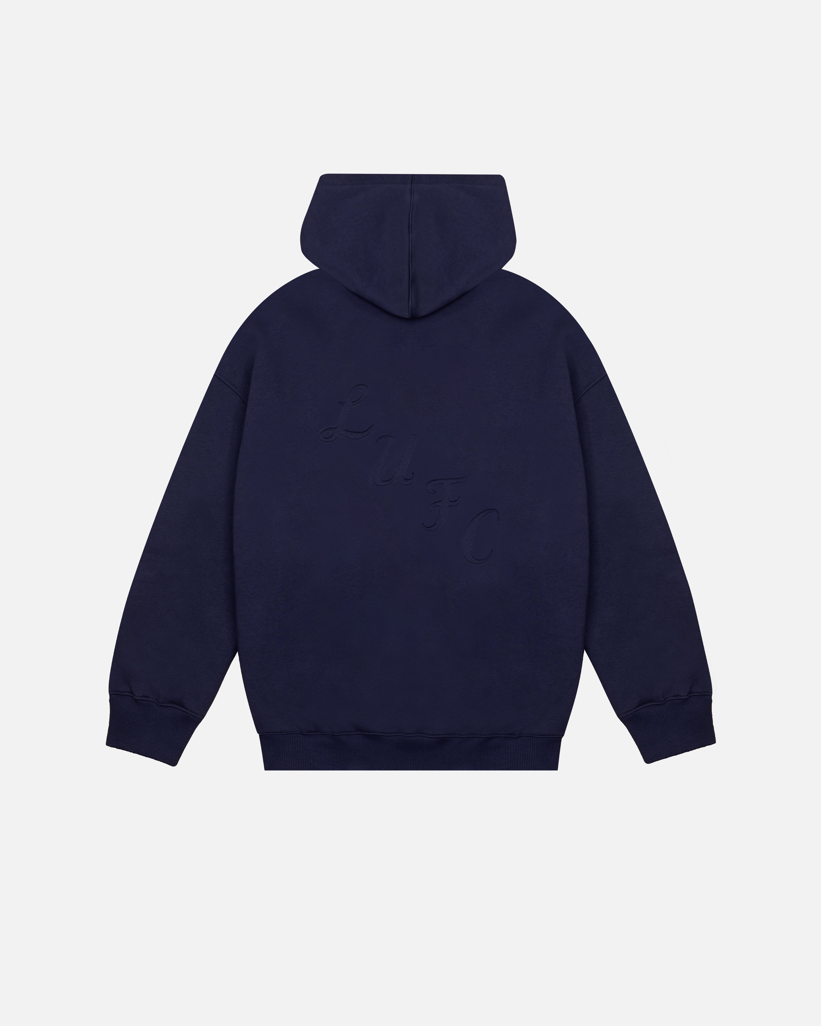 ART OF Leeds United Zip Through Hoodie | LUFC Debossed Football Sweat