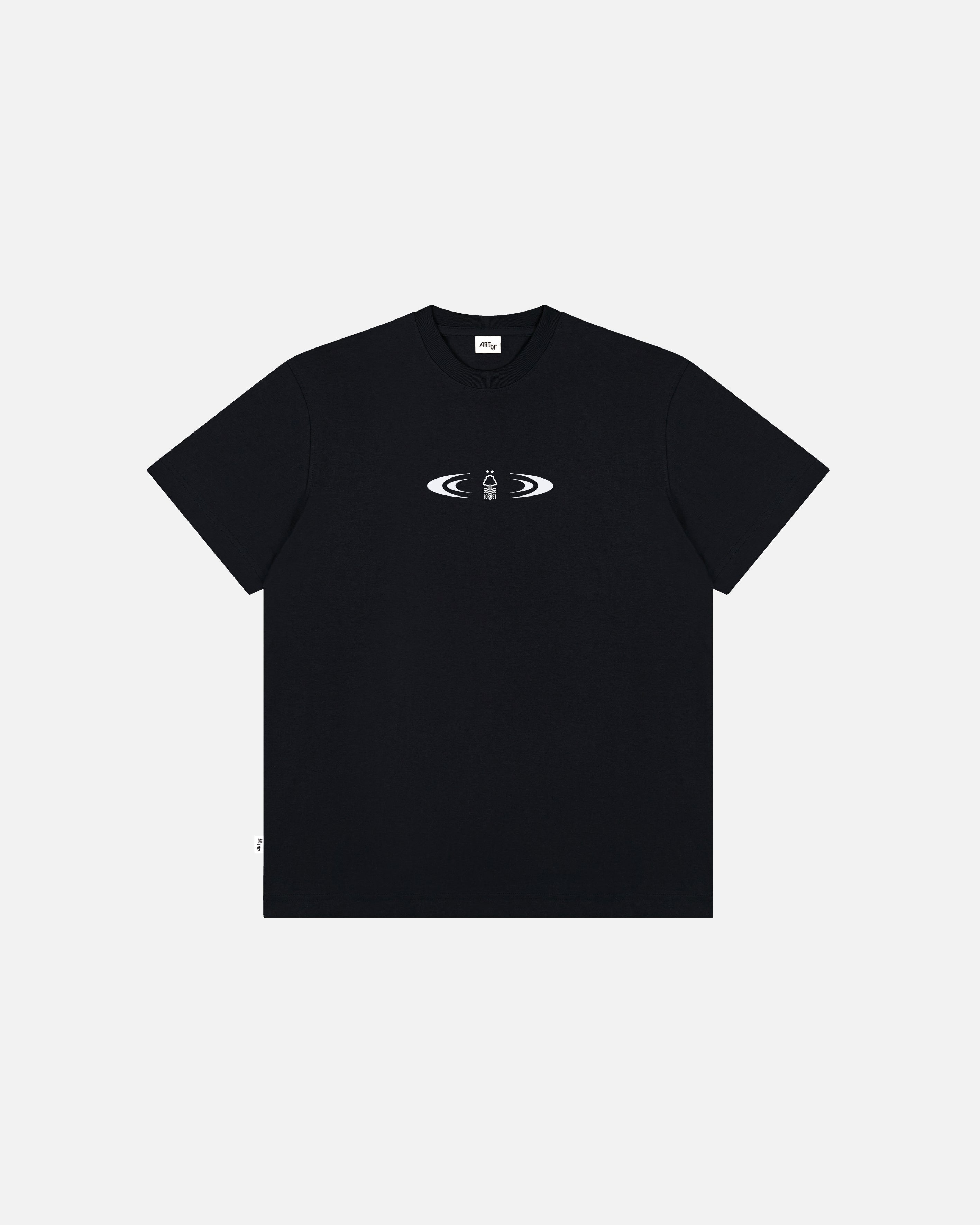 ART OF x Forest 00s Graphic Tee | NFFC Black Graphic Football T-shirt
