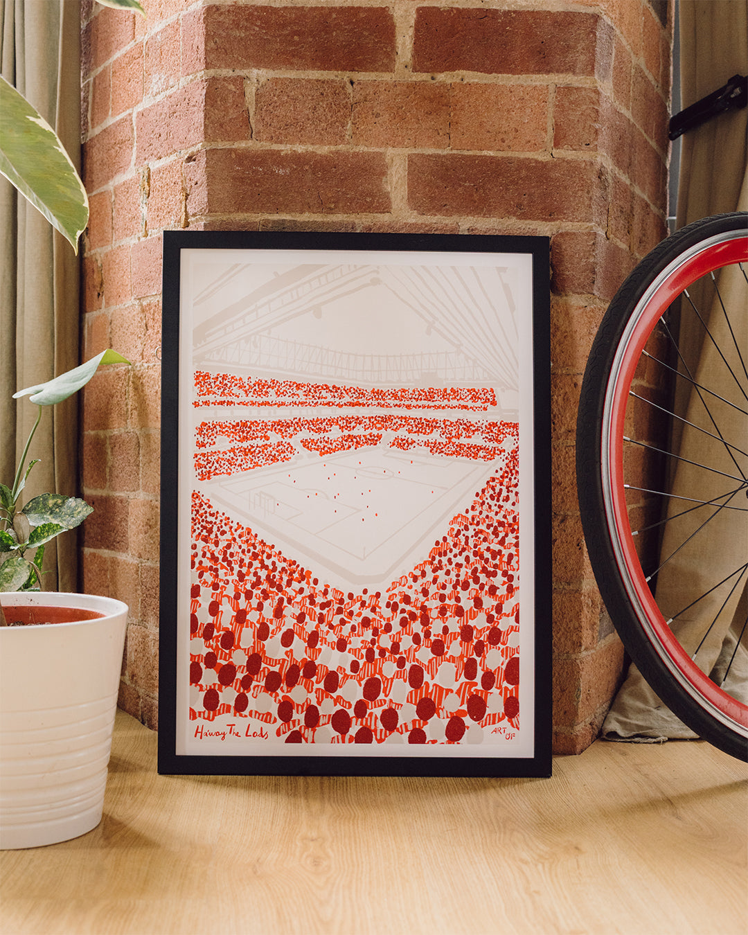 ART OF x Sunderland 12th Man Framed Football Print | SAFC Wall Art