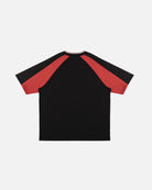 ART OF x Forest 90s Oversized Panelled Black Tee | Football T-shirt