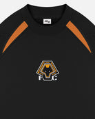 ART OF Football x Wolves Black & Orange Panelled Sweat | AOF x WWFC