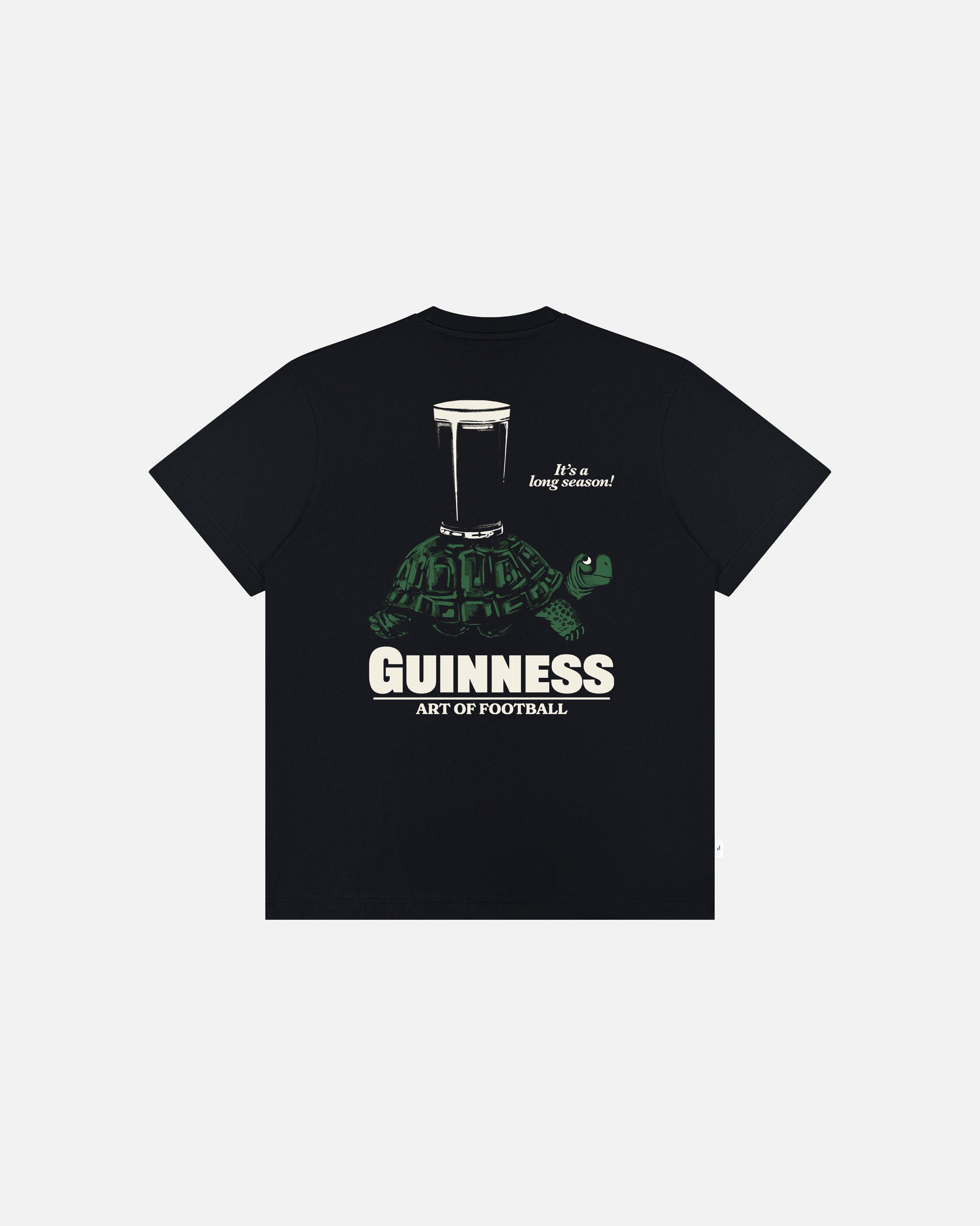 ART OF Football x Guinness | It's a Long Season Tee | Black T-shirt