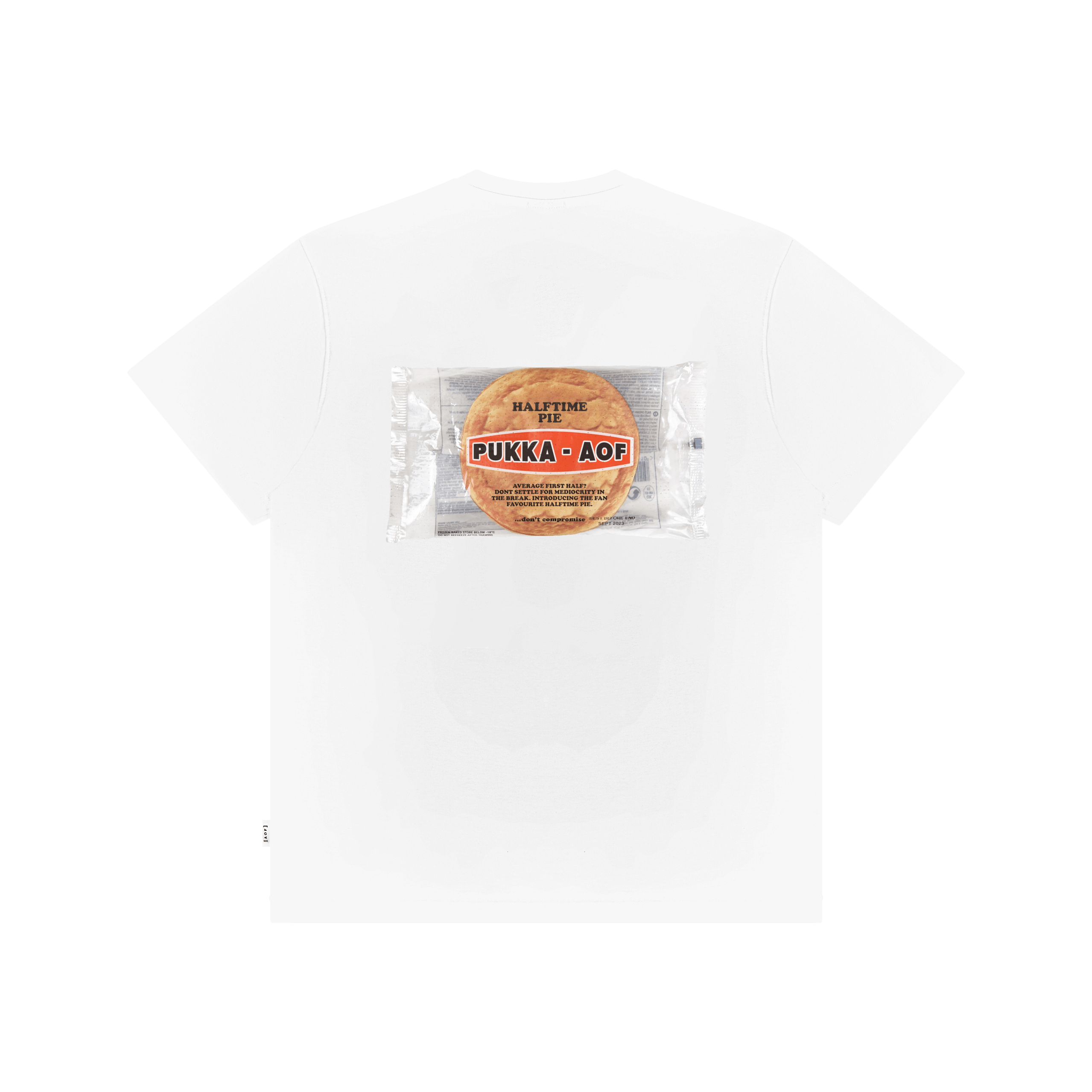 White Printed Premium T-Shirt Back