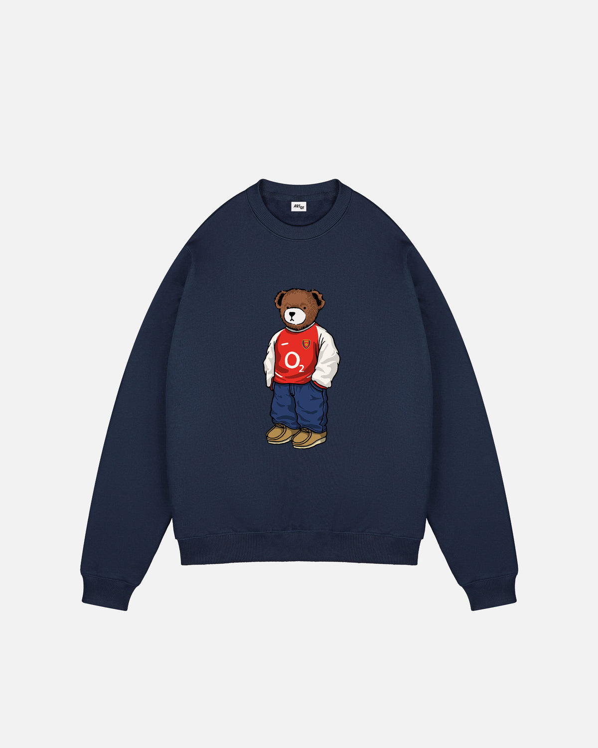 ART OF AFC Home Pickles Sweat | Navy Arsenal Printed Football Top