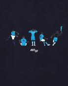 ART OF Football MCFC Printed Icons Tee | AOF Navy Graphic T-shirt