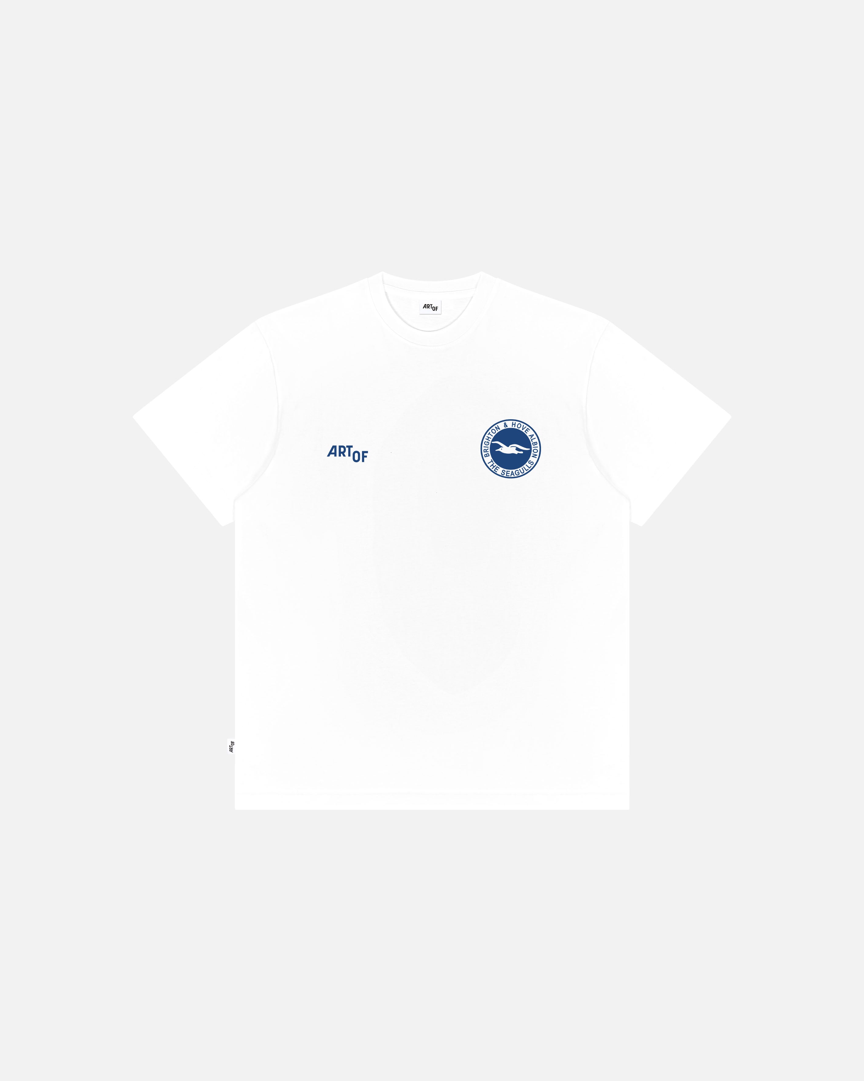 ART OF x Brighton Heritage Tee | White Graphic Football T-shirt