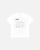 ART OF Rüsso Tee | White Graphic Football T-shirt